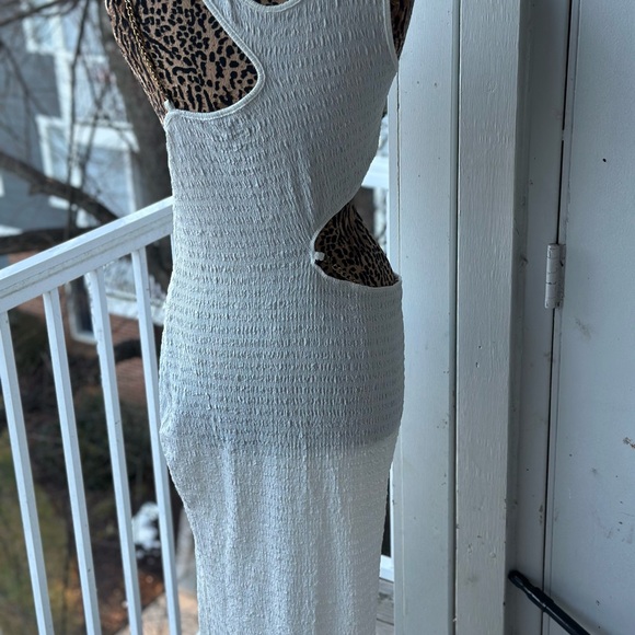 White Cut-Out Maxi Dress - Picture 9 of 9